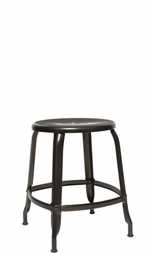 Tabouret H45 Métal fabriqué en France, solide, disponible rapidement