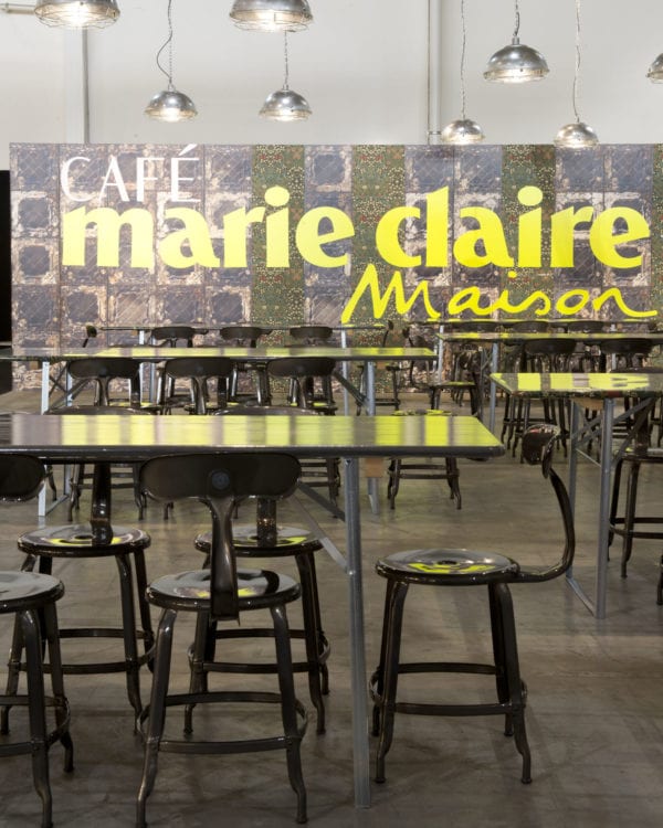 Chaise Nicolle at the Marie Claire Maison café
