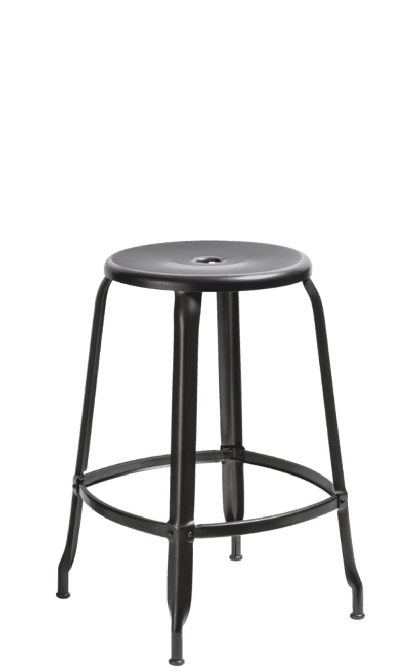 Black metal bar stool best sale 24 inch