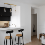 Nicolle Loom and Metal Bar Chair in a Parisian Apartment