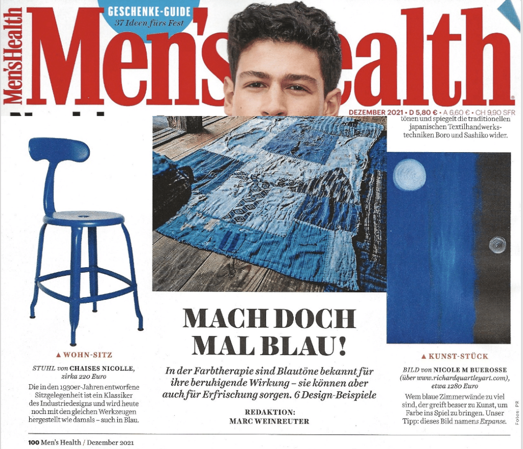 Nicolle Chair in the deutsch magazine MENS HEALTH