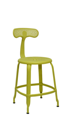 Chaise jaune pour terrasse jardin, fabriqué en france