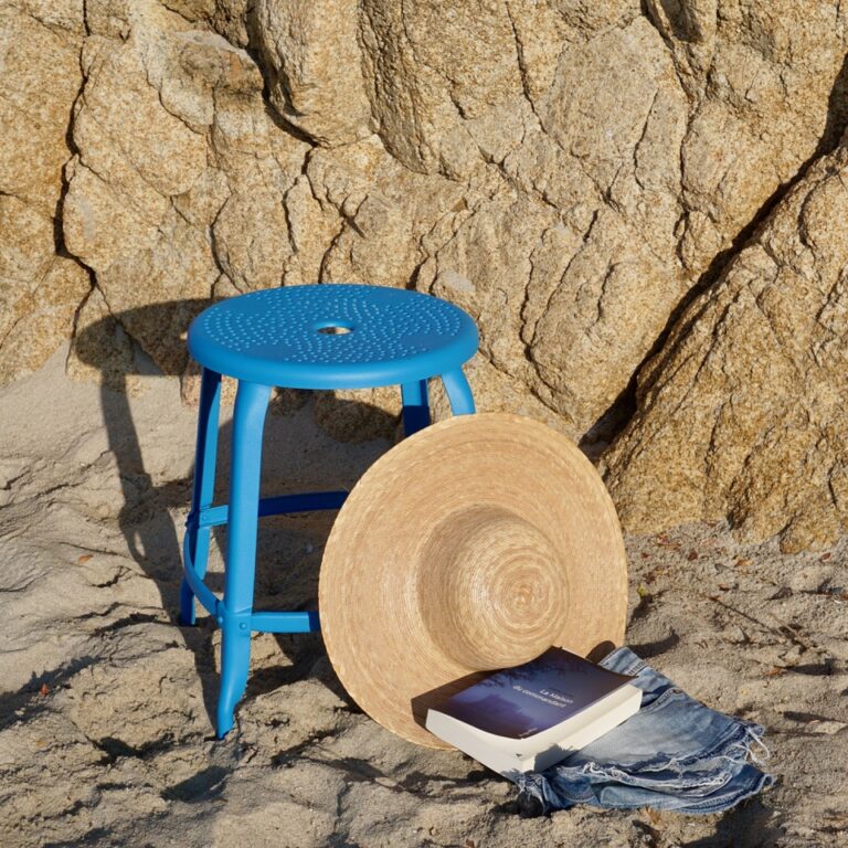 Tabouret métal d'extérieur